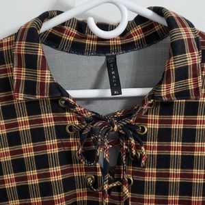 Cirana Lace up Tunic Dress